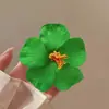 Didy No Tiene Miedo del Mismo Pasador Verde de Phalaenopsis Flor Lateral Flor Artificial Tocado Accesorios para el Cabello de Viaje a la Costa