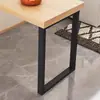 Suportes para Pernas de Mesa na Cor Cacau para Escrivaninhas, Mesas de Apoio, Balcões de Bar, Mesas de Jantar, Mesas de Ilha, Mesas de Maquiagem e Mesas de Computador