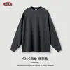 Roupa Masculina 2025 Outono/Inverno Balenciaga Suéter Pesado Manga Longa Jovem Algodão Puro Caimento Solto Oversized Camiseta para Homens Tendência
