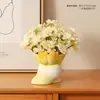 Ramo de tulipanes, decoración de mesa de resina, regalo para el Día del Maestro, arreglo floral para vinoteca, maceta de suculentas para mamá
