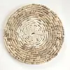 Decoração de Parede de Palha Amazon Homestay Fundo para Parede Pendurado Decoração de Restaurante Estilo Pastoral Conjunto Decorativo de Pendurar na Parede