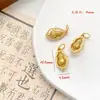 Linternas Tradicionales Chinas de Año Nuevo Color-Preservante Chapadas en Cobre, Lingote, Carácter de Fortuna, Colgante Pequeño, Decoración de Cadena, Accesorios para Pulseras Hechas a Mano DIY