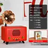 Rexon G3000 Morning Glory Audio Altavoz Bluetooth de Madera Adornos Retro para Sala de Estar Radio FM Regalo