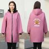 Delantal Engrosado con Forro Polar Transfronterizo Chaqueta con Cremallera para Vestir Impermeable y Resistente al Aceite Moda de Cocina Ropa de Trabajo Overoles Overoles