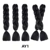 Perucas de Dreadlock de Fibra Sintética para Comércio Exterior Atacadista, Extensões de Cabelo Longo Tingidas em Degradê para Mulheres, Cabelo Trançado, Tranças Africanas Grossas
