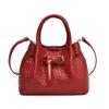 Bolsa de Mão de Alta Qualidade com Padrão Tecido Design de Nicho para Mulheres Bolsa Pequena 2025 Nova Moda Versátil Bolsa de Ombro Transversal