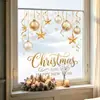 Festival de Navidad Estilo Múltiple Pequeños Elementos Navideños Pegatinas para Ventana Vidrio de Escaparate Puerta de Cristal Decoración del Hogar Pegatinas Electrostáticas para Vidrio