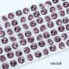 Taladro de uñas Dongzhou 8MM punta de fuegos artificiales redonda taladro de fondo accesorios de joyería DIY destello de color taladro pegajoso para uñas venta al por mayor