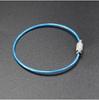 Llavero de Cable de Acero Inoxidable de Color sin Recubrimiento 1.5X150mm Anillo de Alambre Metálico Etiqueta Colgador Hebilla de Cierre