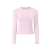 Camiseta Deportiva Casual de Manga Larga Antibacteriana Transpirable Ajustada para Yoga, Running, Entrenamiento, Top de Fitness
