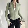 Secado rápido perchero para ropa cuello ajustado corte slim mostrar figura delgada ropa de fitness mostrar figura delgada chaqueta deportiva para yoga running chaqueta deportiva para entrenamiento de Pilates ropa de yoga