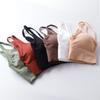Grande U Costas Bonitas Sem Aros Colete Esportivo Verão Sexy Sem Costura Feminino Canelado Costas Bonitas Peito Colete Feminino para Mulheres