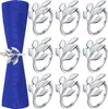 Aros para Servilletas Hoja Dorada Transfronterizos, Sujetadores de Servilletas para Hoteles y Bodas, Aros para Servilletas Estilo Occidental Hoja de Sauce, Círculos para Servilletas