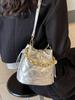 Bolso estilo Chanel para mujer 2023 nueva moda de otoño e invierno bolso de cadena en rombo bolso cubo de alta calidad para combinar con todo bolso bandolera