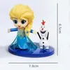 Decoração de bolo de aniversário Princesa Frozen Elsa Castelo Floco de neve Gelo e neve Decoração criativa de bolo