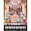 Decoración de Cumpleaños con Tablero KT de Hello Kitty, Set de Lluvia de Globos para Niños Bebés de 4 Años, Decoración de Escena de Fiesta de Gato KT de 5 Años
