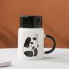 Taza de Mascota Panda Taza de Cerámica Taza de Agua de Dibujos Animados Taza de Café de Oficina Porcelana Blanca Estilo Chino Caja de Regalo