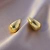 Aretes de acero de titanio de trébol de cuatro hojas con sentido de diseño avanzado, lujo ligero para mujer, diseño nicho, aretes que no se desvanecen, nuevo estilo 2024