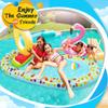 Cama Flotante de Malla Inflable Natación Fruta Piña Fila Flotante Respaldo de Agua para Adultos Tumbona Hamaca Fila Flotante de Malla Inflable Figura