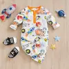 Lindos Mamelucos para Bebés Niños y Niñas, Ropa de Bebé de Manga Larga para Primavera y Otoño con Estampados de Dibujos Animados, Trajes para Gatear de Recién Nacidos Venta al por Mayor Q