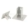 Perfil de Aluminio Industrial Soporte de Pie Fijo Cuadrado Base para Valla Pie de Soporte Grande para Piso Pie de Pezuña Cuadrado