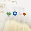 Estilo Verano Pajita de Vidrio Transparente Árbol de Coco Conjunto Personalizado Combinación Promoción de Vacaciones Regalo Venta Caliente Transfronteriza