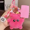 Venda quente bolsa para celular de pelúcia cai jia mo rou jia mo chaveiros presentes de casal bonecos removíveis atacado
