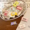 Grampo de Cabelo Novo de Tecido Feito à Mão da Coreia do Sul Primavera e Verão Xadrez Doce Floral BB Clip Infantil Grampo de Cabelo Quebrado para Meninas Presilha Lateral