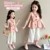 Conjunto de Camiseta sin Mangas de Muñeca para Niña Verano 2026 Nuevo Lindo Chaleco de Moda de Verano para Niños Pantalones de Pierna Ancha Pantalones Largos