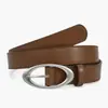 Nuevo cinturón de aleación ovalado estilo coreano para mujer para decorar vestidos, trajes y jeans, simple y versátil