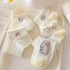 Meias Leves para Meninas Meias Kt Kitten Meias de Algodão Respiráveis Verão Vazadas Fofas Combinação para Meninas Meias Sapatilha de Cano Baixo