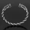 Conjunto de Collar y Pulsera de Cabeza de Lobo Vikingo Retro Más Vendido para Hombres, Modernos Accesorios de Fiesta Estilo Noruego, Venta al por Mayor Dropshipping