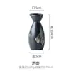 Conjunto Japonês de Cerâmica Pintado à Mão para Vinho Branco Sake Taça de Vinho Dispensador Taça Pequena Jarra de Vinho Criativo 1 Jarra 4 Taças