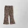 Pantalones para niños estilo coreano Estilo primavera Nuevo Pantalones acampanados a cuadros para niñas Moda casual moderna para niños medianos y grandes Cintura media