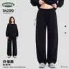 CKX ropa de moda para hombre 26 otoño/invierno nuevo producto conjunto de sudadera con cuello redondo, sudadera lavada desgarrada y pantalones curvados para hombre conjunto de dos piezas