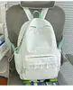 Mochila de renda com padrão doce estilo coreano para alunos do ensino fundamental e médio, com um design fofo e estiloso