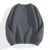 Sudadera Pesada de Cuello Redondo para Hombres y Mujeres Primavera y Otoño Nueva Camiseta de Color Puro para Hombre 2025 Chaqueta Casual Americana Tops de Pareja