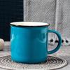 Caneca cerâmica xícara de café cor esmalte vintage imitação esmalte copo de água copo de água logotipo presente caneca simples