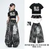 Ropa de niña para danza jazz, conjunto infantil moderno y genial de hip-hop, disfraz elegante de calle para actuación infantil