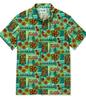 2024 Amazon Wish Aliexpress Camisa de Manga Corta de Verano Sin Bolsillo con Solapa Pantalones Patrón Vértigo Impresión Digital Colorida 3D