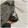Bolsa Cruzada de un Hombro de Gato Pequeño de Dibujos Animados Estilo Coreano Ins Diseño de Nicho Moderna Linda Elegante Versátil Bolso de Mano con Cremallera