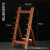 Soporte para Cuchillos de Sashimi Japonés Sapele Exhibidor de Madera Comercial Estante de Almacenamiento Multi-Nivel para Cuchillos de Cocina Estante de Almacenamiento para Cuchillos