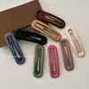Presilha de Cabelo Minimalista da Moda em Cor Sólida para o Verão, Presilha BB, Presilha Lateral para Cabelo Solto, Acessório de Cabelo Feminino, Piranha de Cabelo Estilo Coreano para Franja