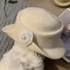 Estilo Heredera Francesa Elegante Sombrero para Mujer Otoño Invierno Estilo Hepburn Boina Moda Retro Hace la Cara Más Pequeña Sombrero Sombrero de Pescador