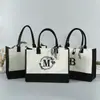 Bolsa de Lona com Letra da Amazon Sacola Promocional de Algodão e Linho Sacola de Compras Grande Sacola de Lona Personalizada Feita Sob Medida