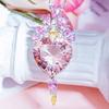 Live Supply Little Red Book Sweet Heart-shaped Cor Tesouro Anel Pingente Mulheres Nova Luz Luxo Full Diamond Rosa Colar Fechadura Coração Colar