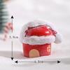 Navidad Nueva Navidad pequeños adornos Papá Noel vista micro accesorios de nieve Navidad pequeños adornos adornos de resina
