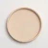 Base de Mimbre Cerámica Quemada Esterilla Decorativa para Agua Florero Nórdico Color Apagado Maceta Engrosada Recolector de Agua