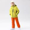 Traje de esquí para niños de invierno para exteriores, traje grueso impermeable, chaqueta de invierno cálida para niños y niñas