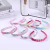 Faixa de Cabelo Estrela Amor Colorida da Moda Faixa de Cabelo Arco-Íris Degradê Sereia Acessórios de Cabelo para Festa Infantil